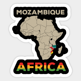 Mozambique-Africa Sticker